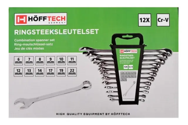 Combination spanner 12 pieces Cr-V fp