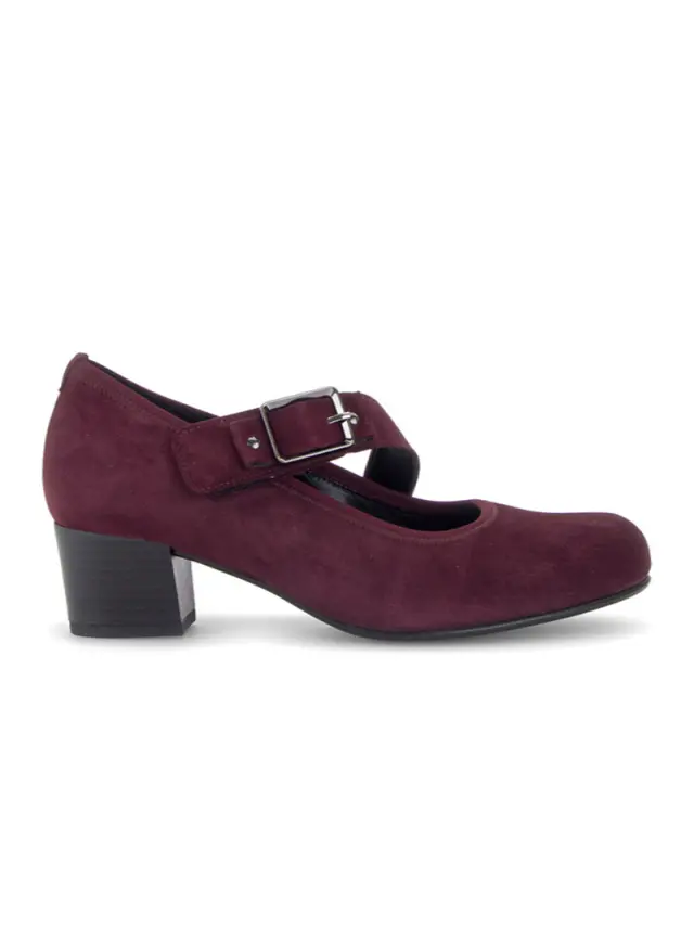 Gabor Μπαρέτες Γυναικείο δέρμα Nubuck Μπορντώ GAB/301301 006-MULBERRY - 40 3