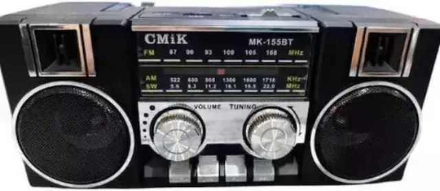 CMIK MK-155BT Επιτραπέζιο Ραδιόφωνο Επαναφορτιζόμενο Μαύρο