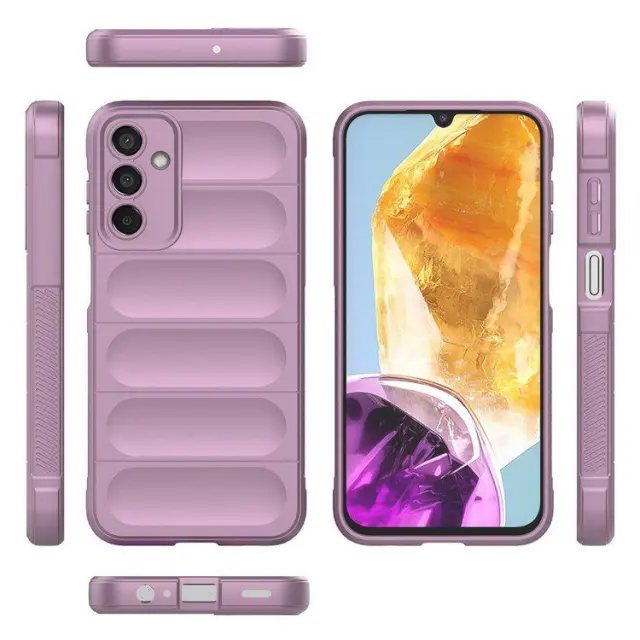 Θήκη Σιλικόνης Rugged για Samsung Galaxy M15 5G Μωβ OEM 2