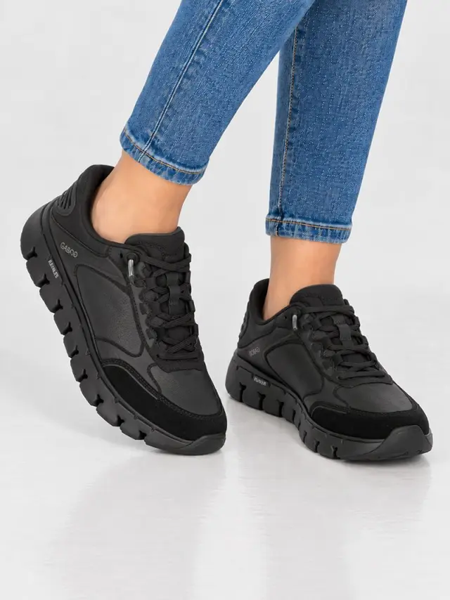 Gabor Sneakers Γυναικείο δέρμα Μαύρο GAB/600303 001-BLACK - 40 2
