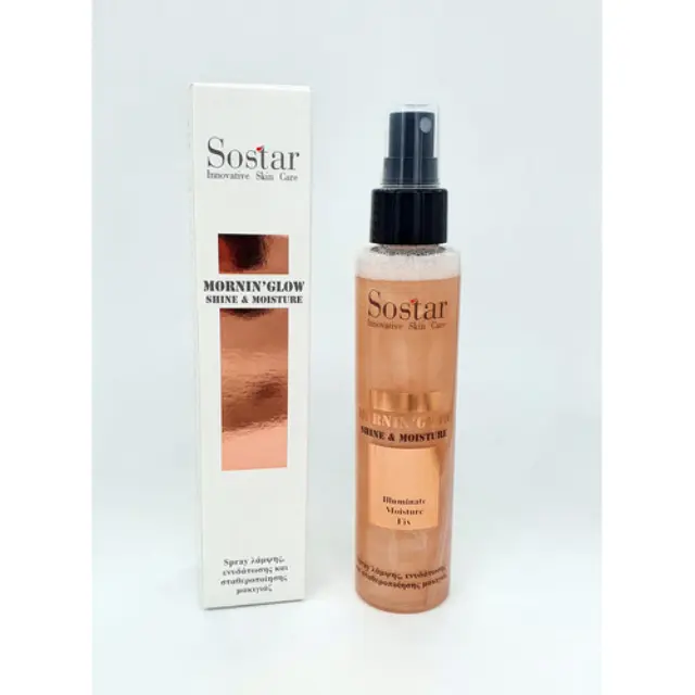 Sostar Mornin'Glow Shine & Moisture Σπρέι Λάμψης & Ενυδάτωσης Προσώπου & Σώματος 125ml