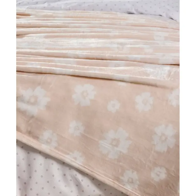 Παιδική Κουβέρτα Fleece Μονή Kentia Bonny Pink-White 160x220 2