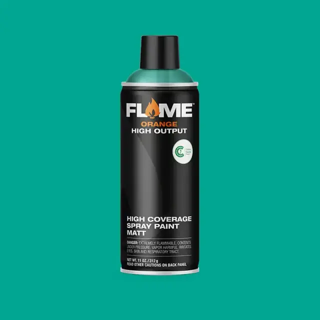 Flame Orange Spray Paint 400ml FO-605 Lagoon Blue Dark