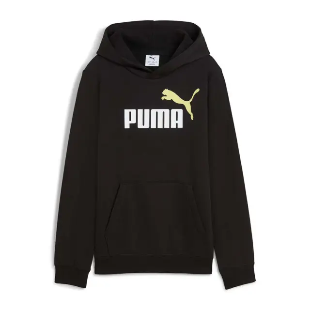 Puma Boy's Essentials 2 Color No1 Logo Fleece Hoodie Μαύρο - Κίτρινο 685822-52 (Puma)