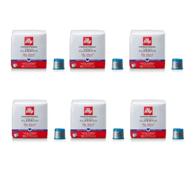 Illy Lungo Κάψουλες iperEspresso 108τμχ