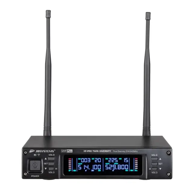 JBSYSTEMS HF-PRO TWIN DIVERSITY ΔΙΠΛΟΣ ΔΕΚΤΗΣ ΑΣΥΡΜΑΤΟΥ ΜΙΚΡΟΦΩΝΟΥ 3