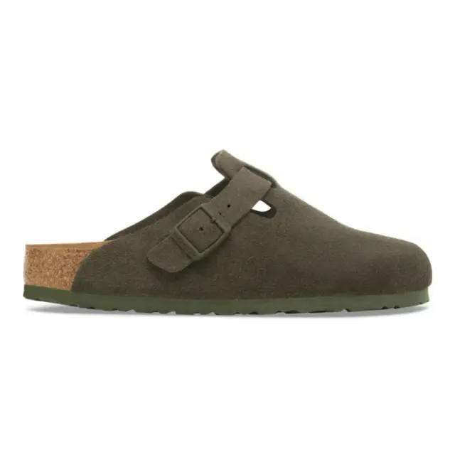 Birkenstock Σαμπώ Επαγγελματικό δέρμα suede Πράσινο BIR/BOSTON 1024714 THYME