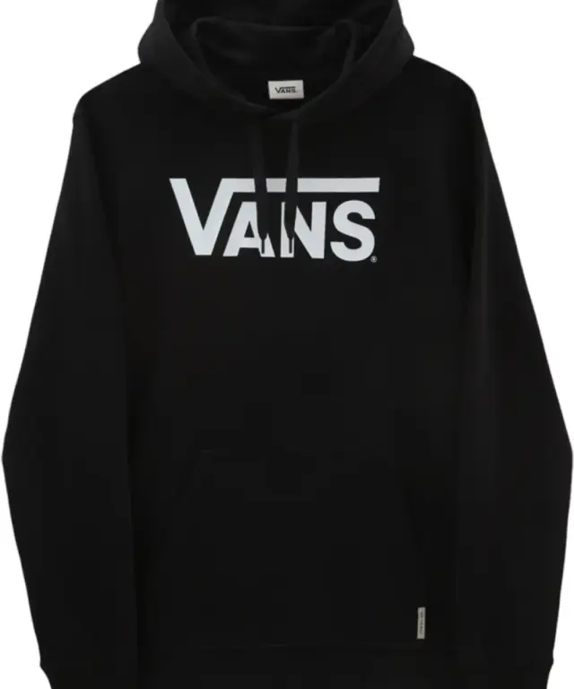 Vans - Ανδρικό Φούτερ Με Κουκούλα Classic Po-B VN0A7Y3X-BLK Μαύρο - M 3