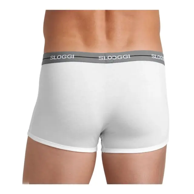 Sloggi Ανδρικό Boxer Start Hipster Box - Διπλό Πακέτο, Χρώμα Μαύρο-Λευκό - 2XL 3