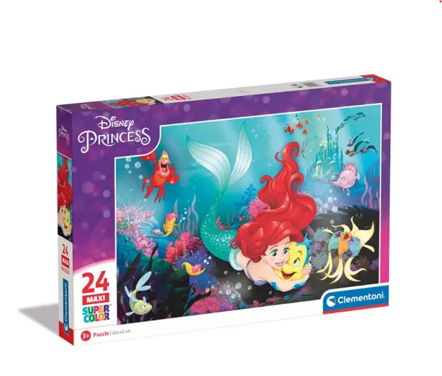 Παζλ Maxi Supercolor Disney Η Μικρή Γοργόνα / 24243 (Clementoni)