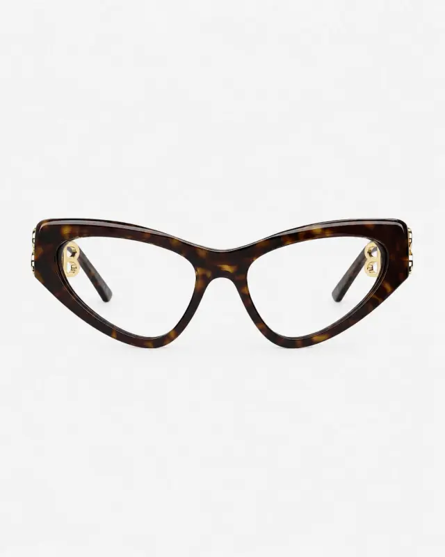Balenciaga BB0313O 002 Γυναικείος Σκελετός Γυαλιών Οράσεως Havana Cat Eye - 54mm 3