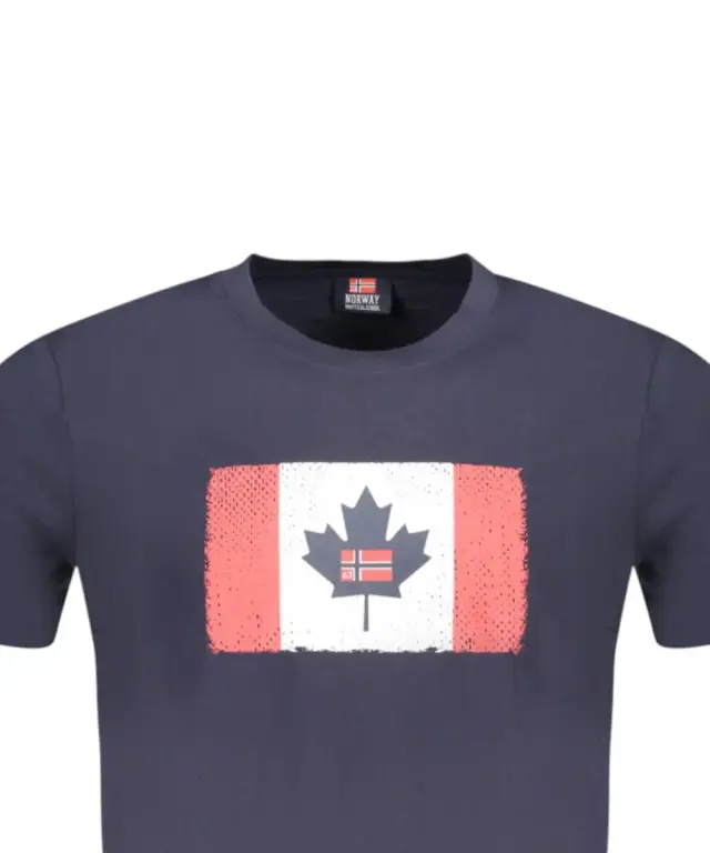 Norway Nautical School - Ανδρικό T-shirt Κοντομάνικο 856040-NAVY Μπλε Ναυτικό 3