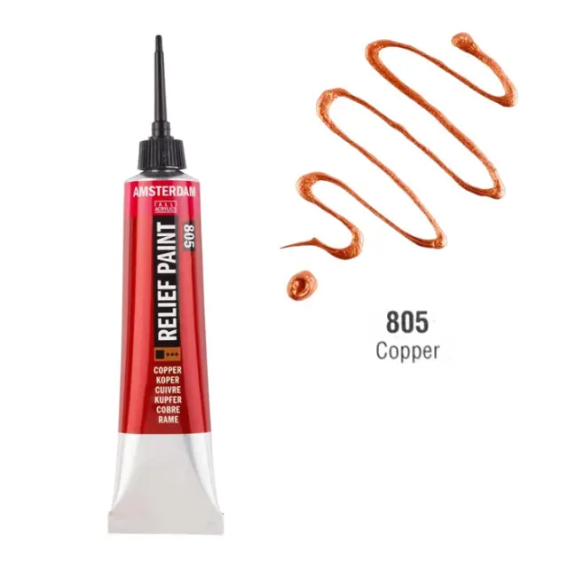 Talens Amsterdam Περίγραμμα, 805 Copper - 20ml