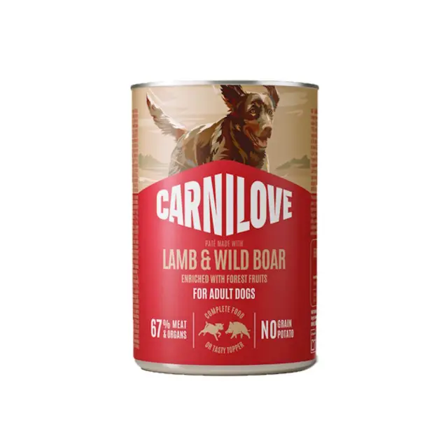 Carnilove Κονσέρβα Σκύλου Adult Lamb & Wild Boar 400gr Μονόχρωμο