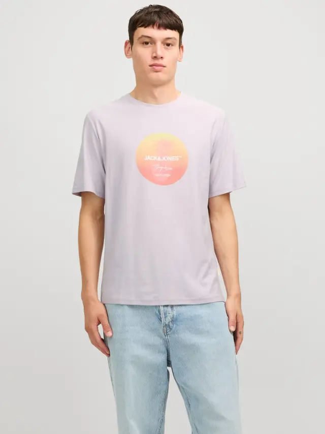 JORARUBA SUNSET BRANDING TEE SS C.N lavender frost - XXL 2