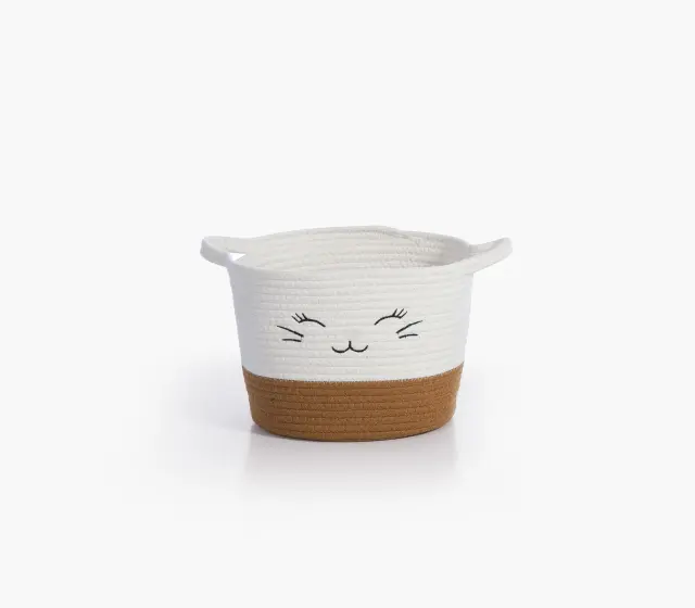 Nef-Nef Homeware Καλάθι Hilda 36x24x23 Λευκό
