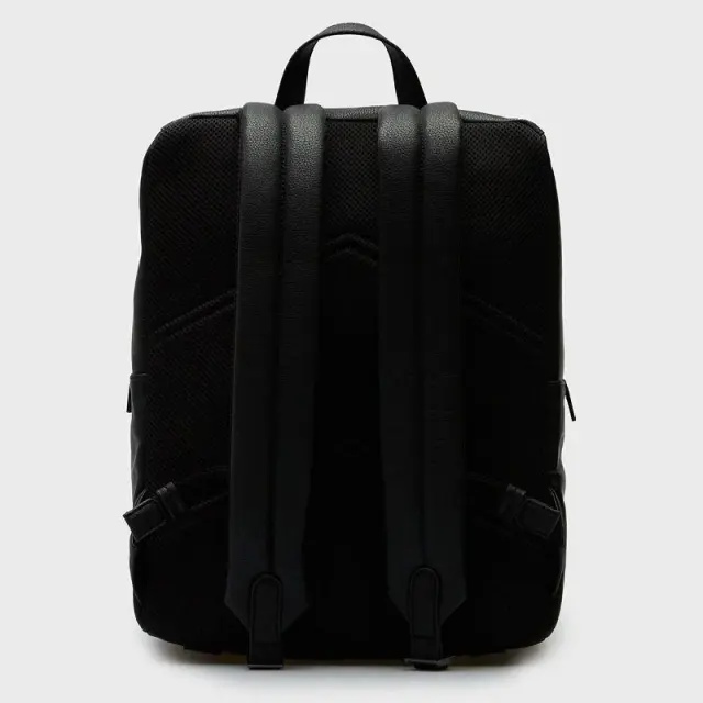 Calvin Klein - Ανδρική Τσάντα Πλάτης Calvin Klein Men's Backpack Black Faux Leather 13" Laptop Bag K50K510811-BAX Μαύρο 2