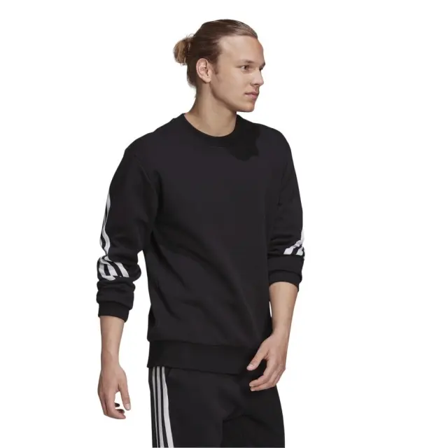adidas Sportswear Three Stripes Crew (HB1419-Black) - Μαύρο - S 3