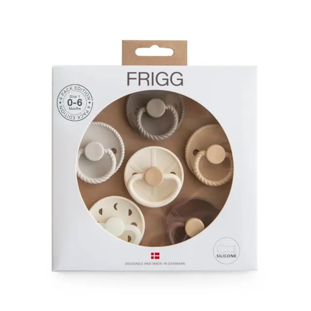 Σετ 6 Πιπίλες Σιλικόνης FRIGG - Earthy Wonder 0-6 Μηνών Baby Oliver