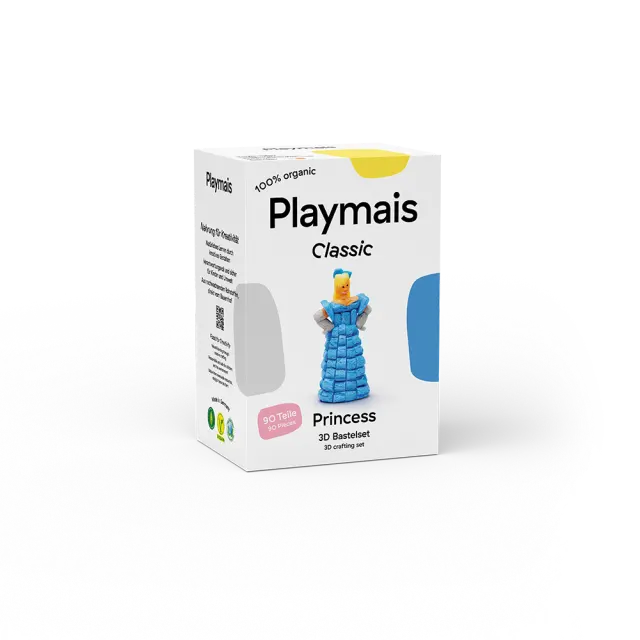 PlayMais Classic 3D Κατασκευή με Σφουγγαράκια από Καλαμπόκι 90τεμ. Πριγκίπισσα (3+ ετών) 160952