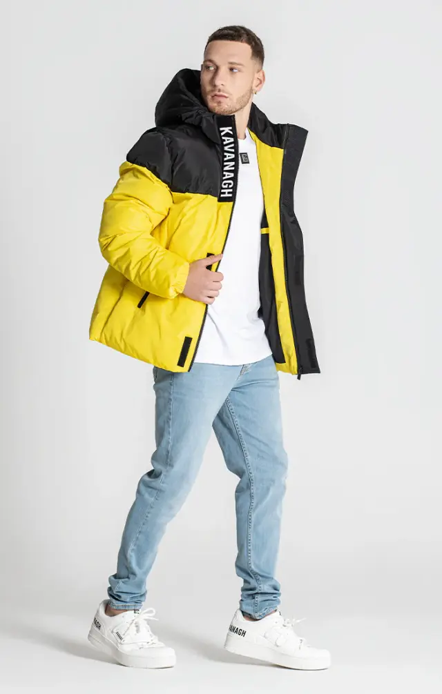 Gianni Kavanagh Ανδρικό SAUCE Puffer Μπουφάν Πολυεστερικό Regular-Fit – Yellow - M 2