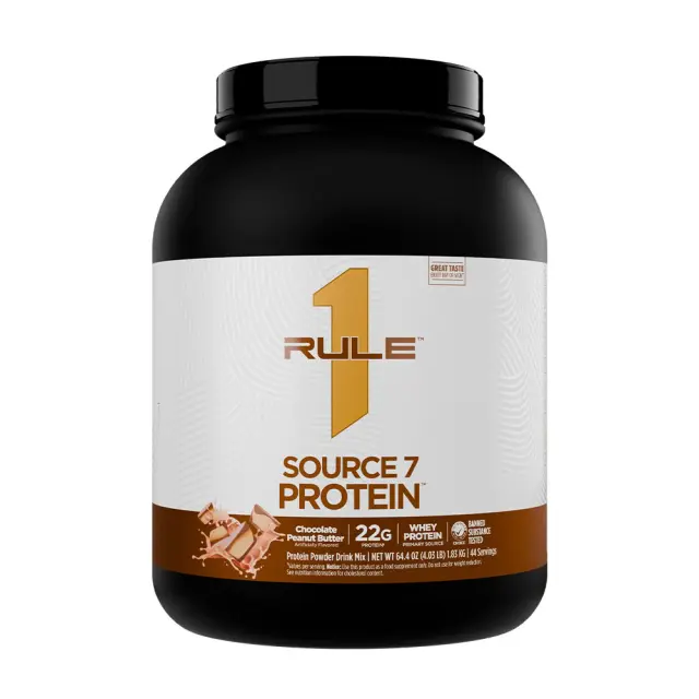 Rule1 Source 7 Protein Chocolate Peanut Butter, 4 lbs