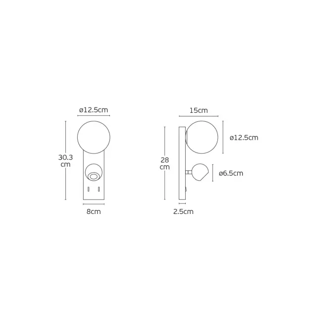 Aira 04576/WA/W/W Απλίκα τοίχου led λευκή Άσπρο 3