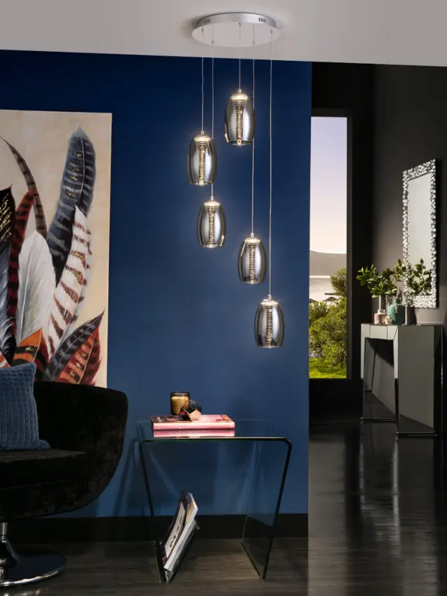 NEBULA LAMP 5L LED CHROME φωτιστικό κρεμαστό Χρώμιο 2
