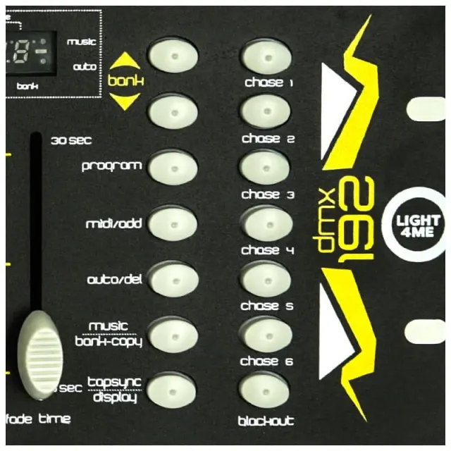 LIGHT4ME DMX 192 MKII slider controller DMX 3