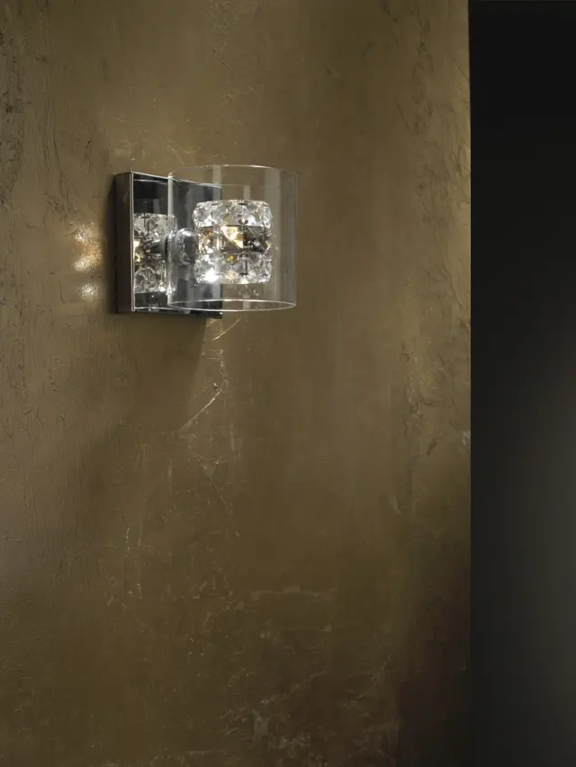 FLASH WALL LAMP 1L φωτιστικό απλίκα Χρώμιο