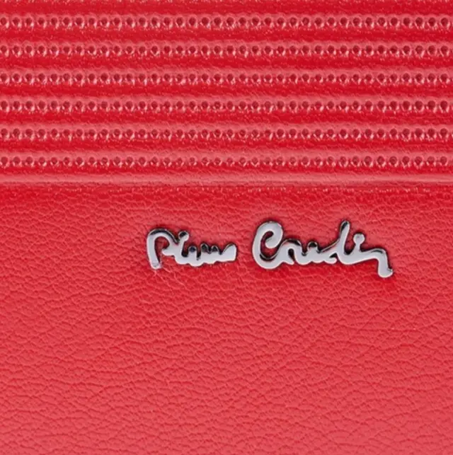 Γυναικείο δερμάτινο πορτοφόλι, Pierre Cardin, κόκκινο,,Tilak90 8822 3
