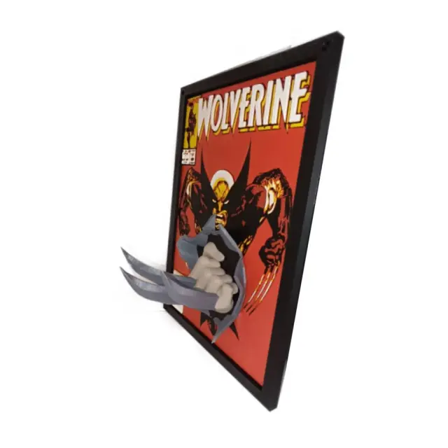 3D Printed Wolverine Comic Cover Pop Out - Handmade 2