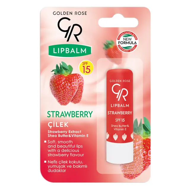 Lipbalm Φράουλα (Strawberry) (SPF 15) 4.6gr
