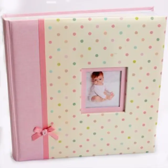 Άλμπουμ Παιδικό πουα ροζ dots pink 24x24 cm 40 σελίδες με ριζόχαρτο