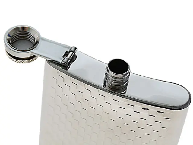 Hip Flask Set Φλασκί Ποτού με 4 Σφηνοπότηρα Chrome (F017) - 210ml 3