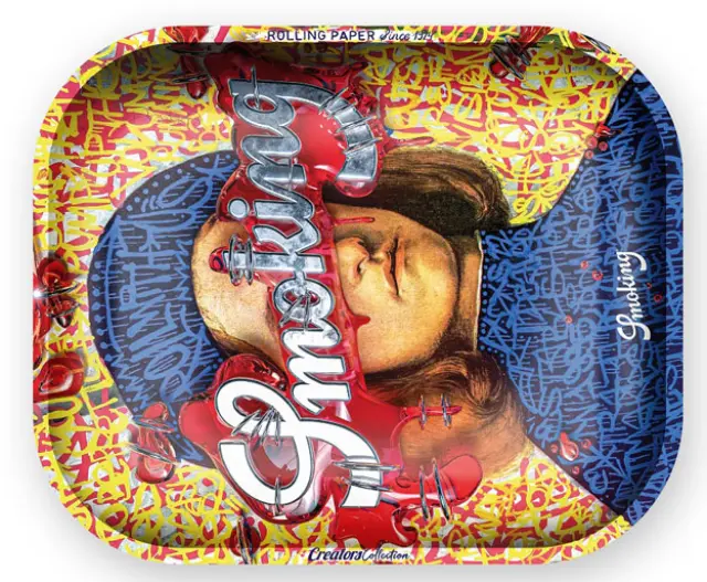 Smoking Rolling Tray Δίσκος Large - Potrait Fans (34x28cm) 2