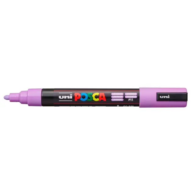 Μαρκαδόρος Σχεδίου Uni Posca PC-5M Medium με πάχος μύτης 1.8-2.5mm - LavenderPC-5M(E) - ΛEBANTA