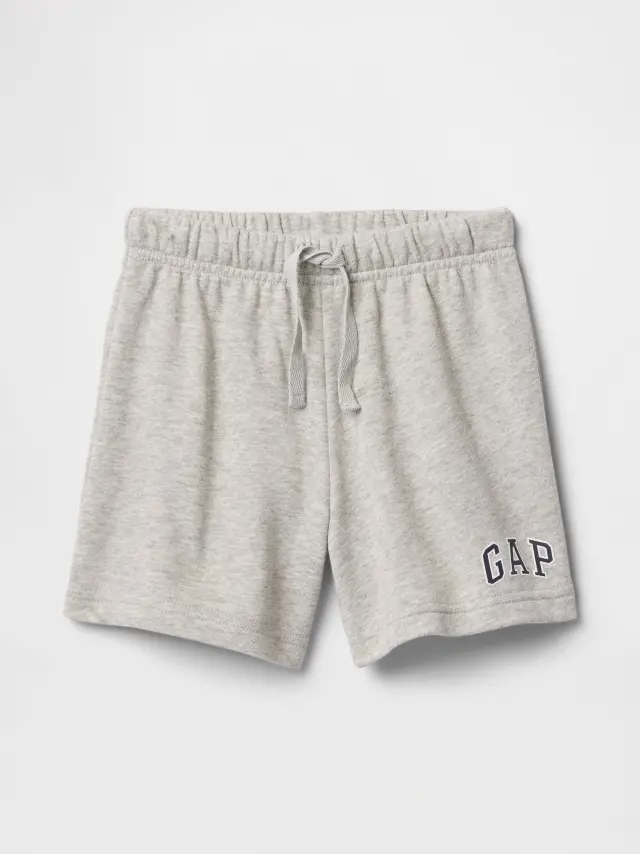 Γκρι babyGap Relaxed Logo Pull-On Σορτς Light heather grey