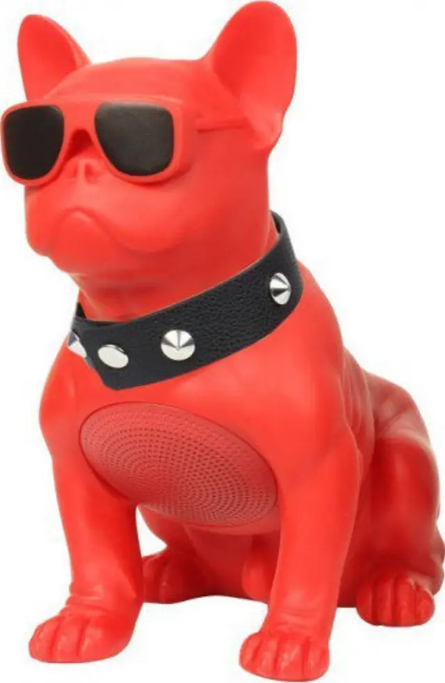 OEM H-M10 - Bulldog head rotatable ασύρματο bluetooth ηχείο ΚΟΚΚΙΝΟ