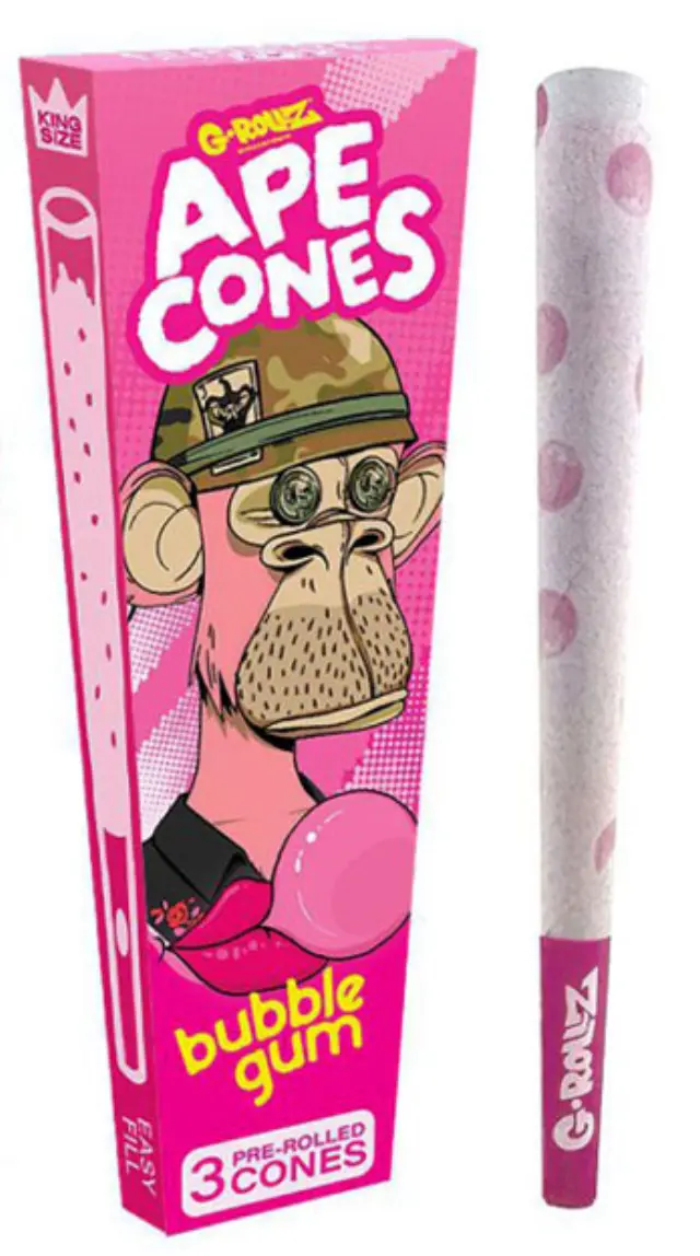 G-Rollz Cone Προτυλιγμένος Κώνος «Bubblegum» - King Size 3τεμ.