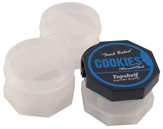 Δοχείο Αποθήκευσης Cookies Smell Proof Regular Διάφανο - 4 Parts (140x85mm) 3