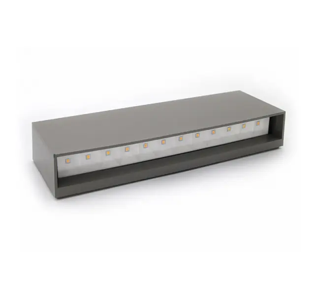 LED ΦΩΤΙΣΤ.PC ΟΡΘΟΓΩΝΙΟ ΜΟΝΗΣ ΚΑΤΕΥΘ.6W 3000Κ IP65 ΓΚΡΙ