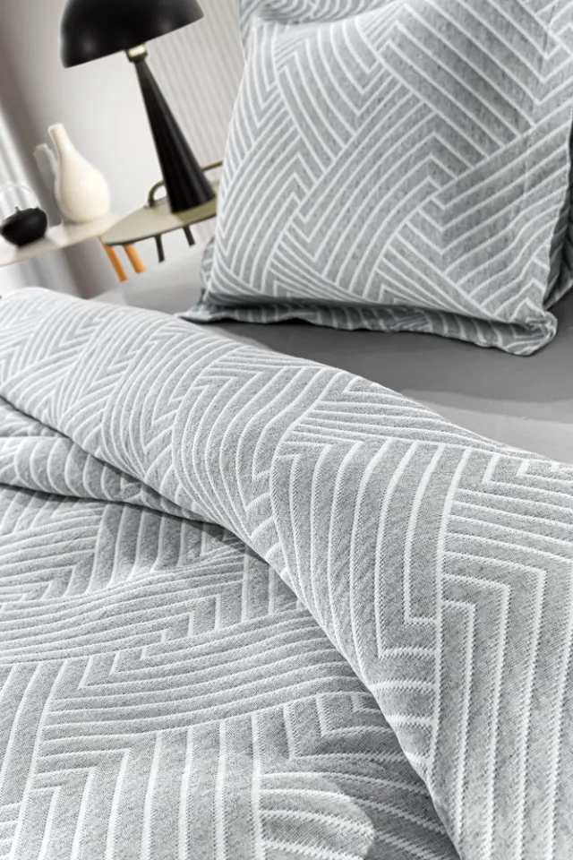 Κουβερτόριο Μονό (180x260) LUPO GREY/WHITE GUY LAROCHE 2