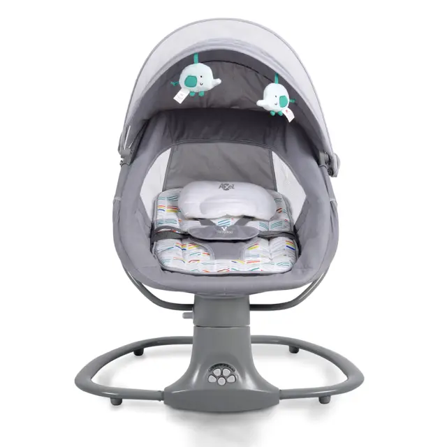 Cangaroo Axel Ηλεκτρική Κούνια Ρηλάξ με Bluetooth Grey 2