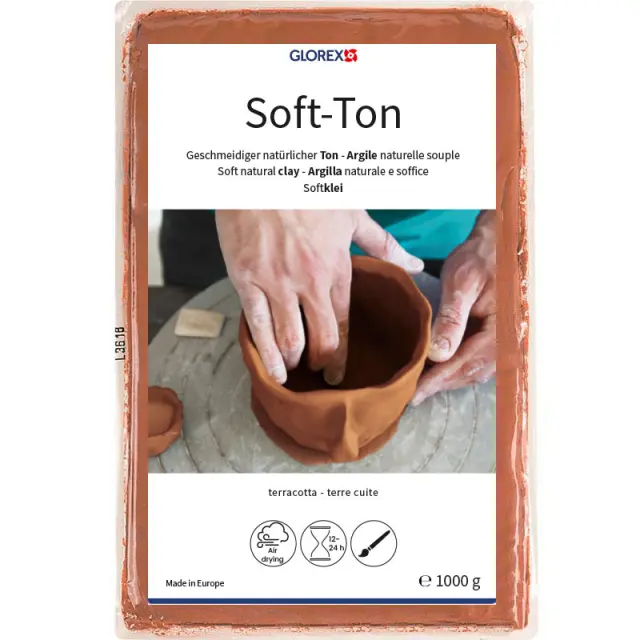 Πηλός Αυτοξηραινόμενος Soft-Ton - Terracotta - 1Kg