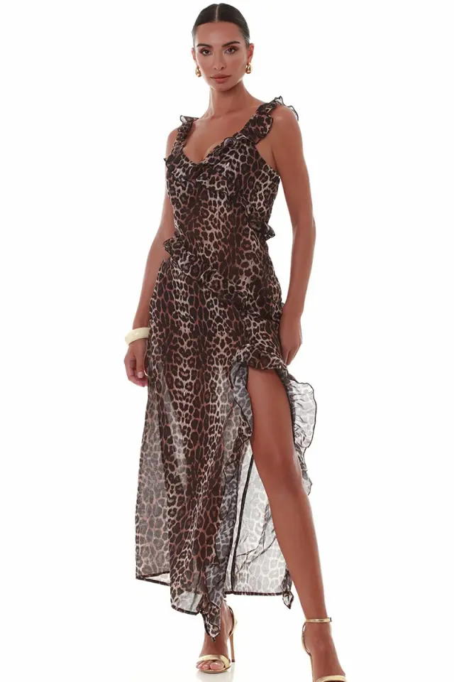 Αέρινο Παρεό Παραλίας 100Χ200 Blu4u 25084023 ANIMAL PRINT - M