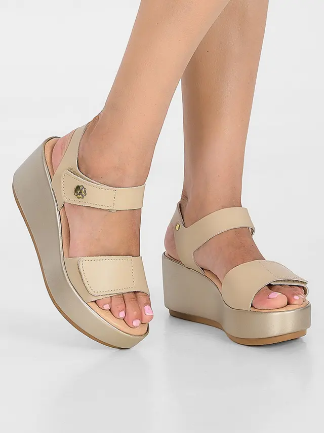 Comodissima Πέδιλα Γυναικείο δέρμα Μπεζ COM/343180 BEIGE 2