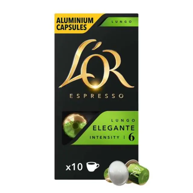 LOR Capsules - Lungo Elegante - Coffee Capsules - 10 pcs - Food and Drink