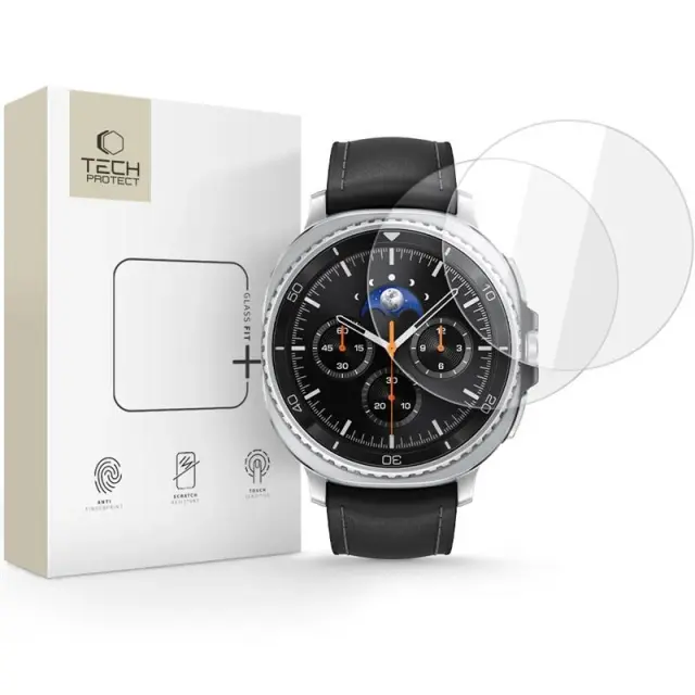 Tech-Protect® 2-Pack Glass Fit+ Προστασία για Galaxy 8 Classic (46mm)- Clear